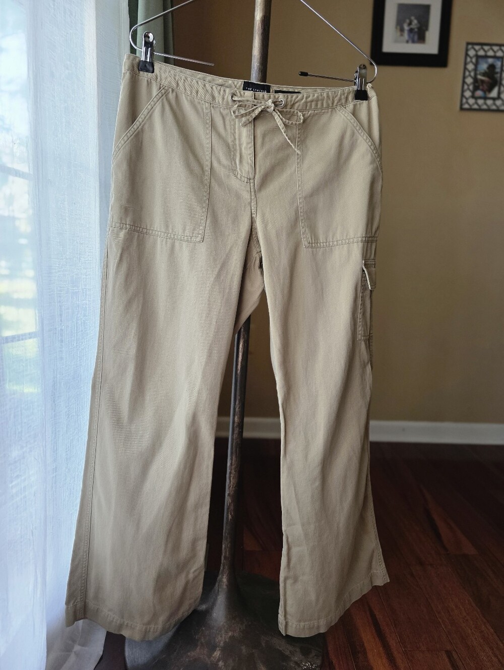 The Limited Khaki Cassidy Fit Drawstring Wide Legged Pants - Women's Size 10